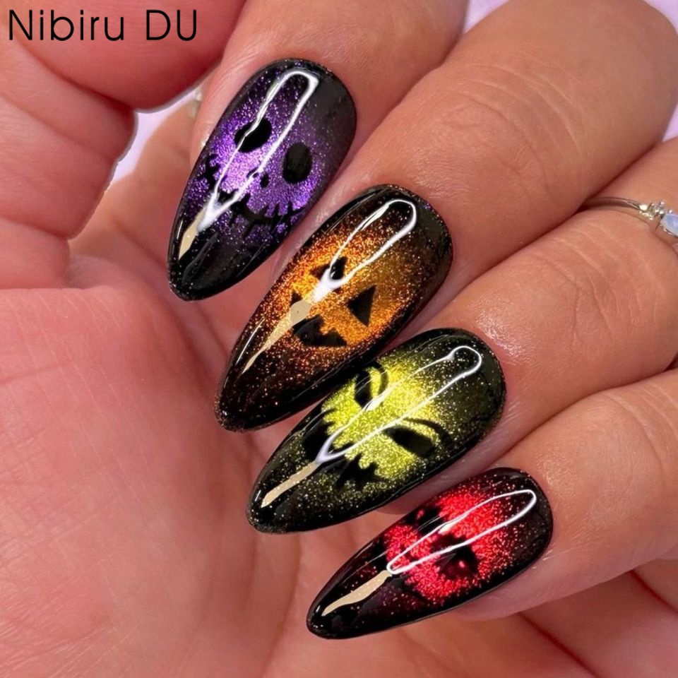 Resin Art Case - 24pcs 2025 Halloween 3D Cat Eye