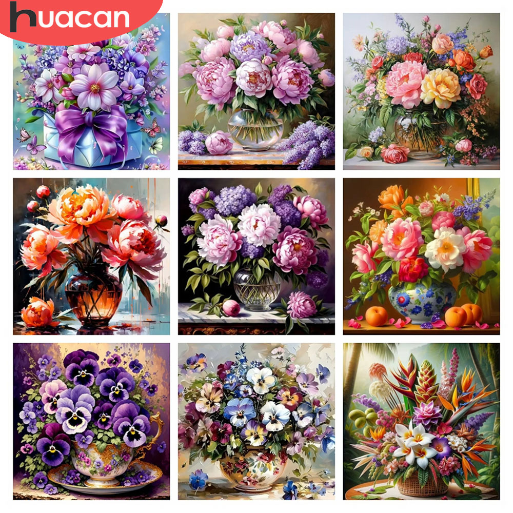HUACAN 5D Diamond Mosaic Rose  - Resin Art Rose 评论和价格