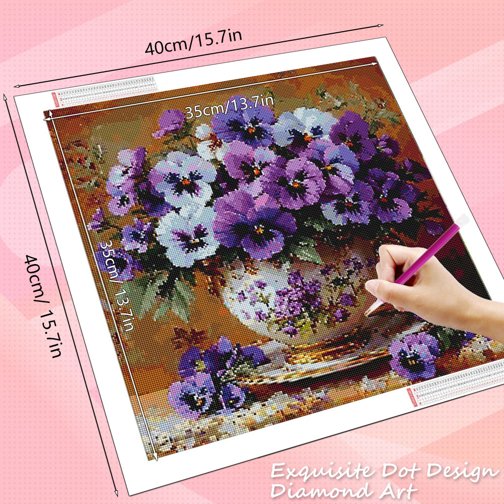HUACAN 5D Diamond Mosaic Rose  - Resin Art Rose 评论和价格
