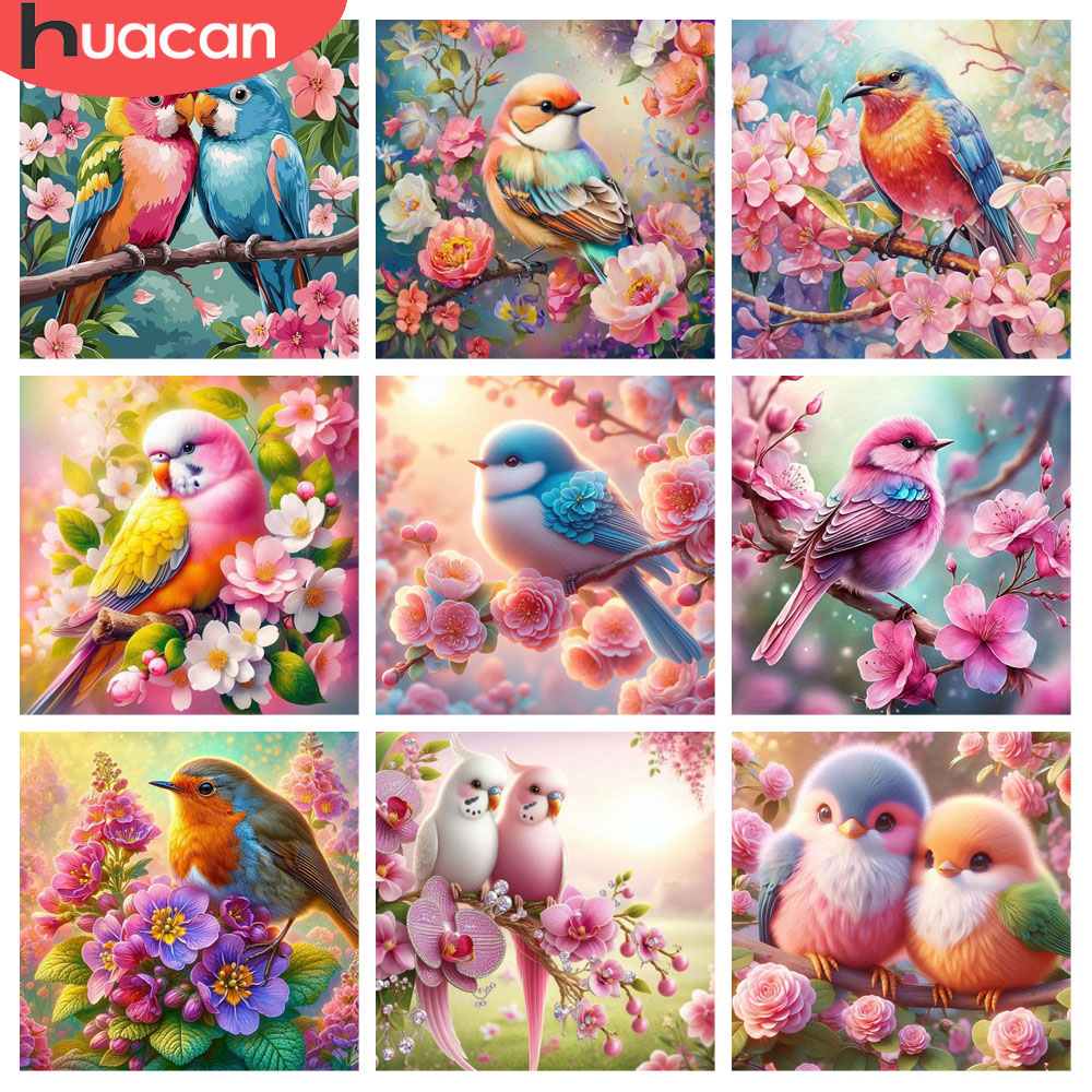 HUACAN Diamond Painting Bird F - Resin Art Rose 评论和价格