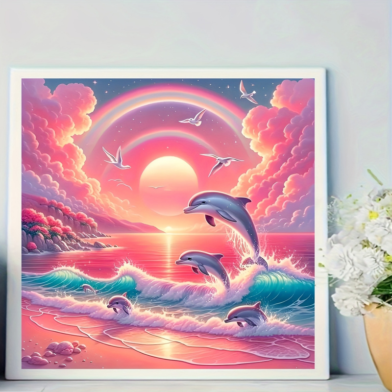 Diamond Painting Kit, Pink Sky - Resin Art Work 评论和价格