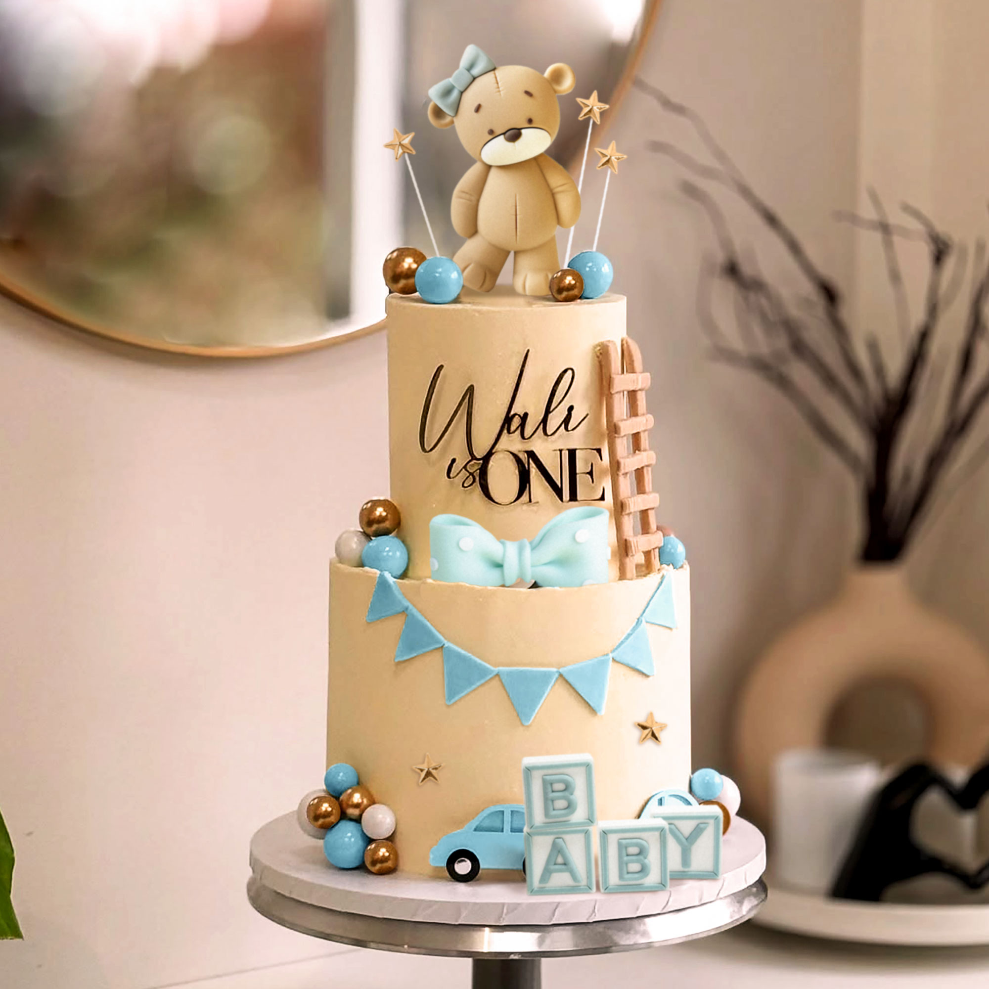 LaVenty Pink Bear Cake Decorat - Resin Art Alphabet 评论和价格