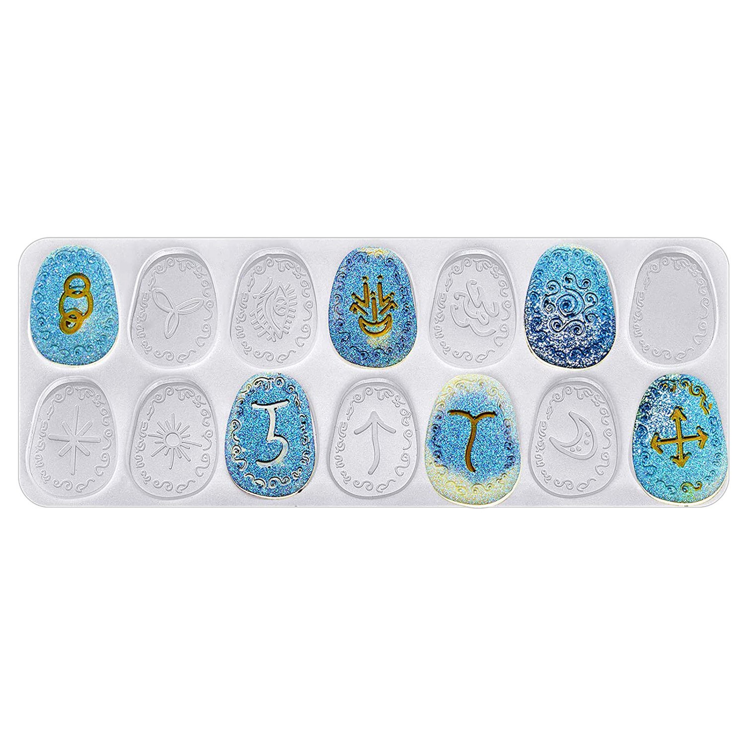 ABWZ-Witch Rune Resin Mold Sym - Resin Art Alphabet 评论和价格