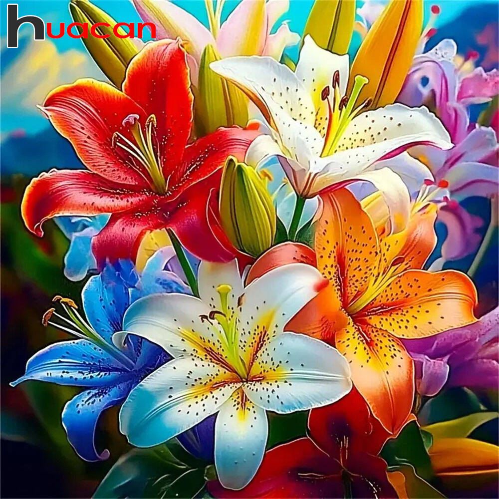 Huacan Modern Art Flower Diamo - Resin Art Wallpaper 评论和价格