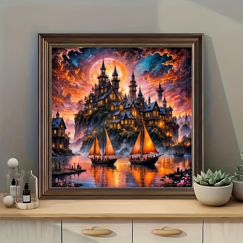 Diamond Painting Kit, Castle a - Resin Art Work 评论和价格