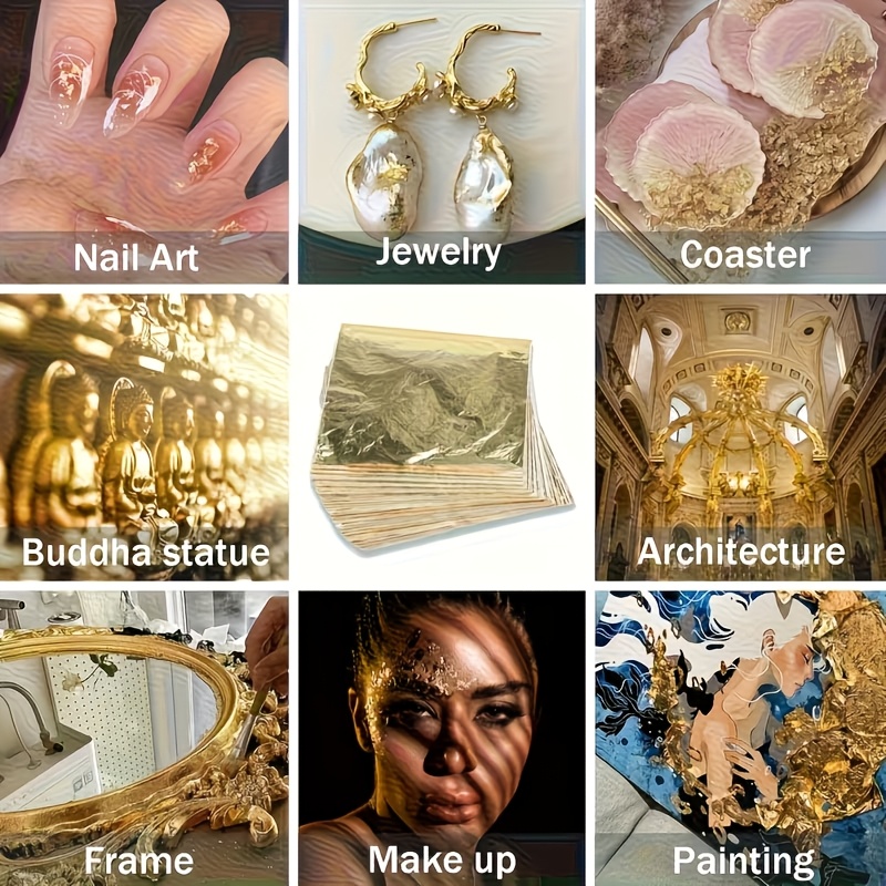 Set of 100Pcs Imitation Gold F - Resin Art Wedding Gift 评论和价格