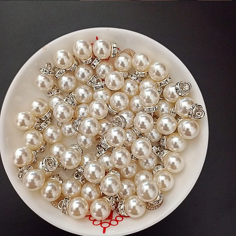 30Pcs Round Pearl Diamond Pend - Resin Art Wedding Gift 评论和价格