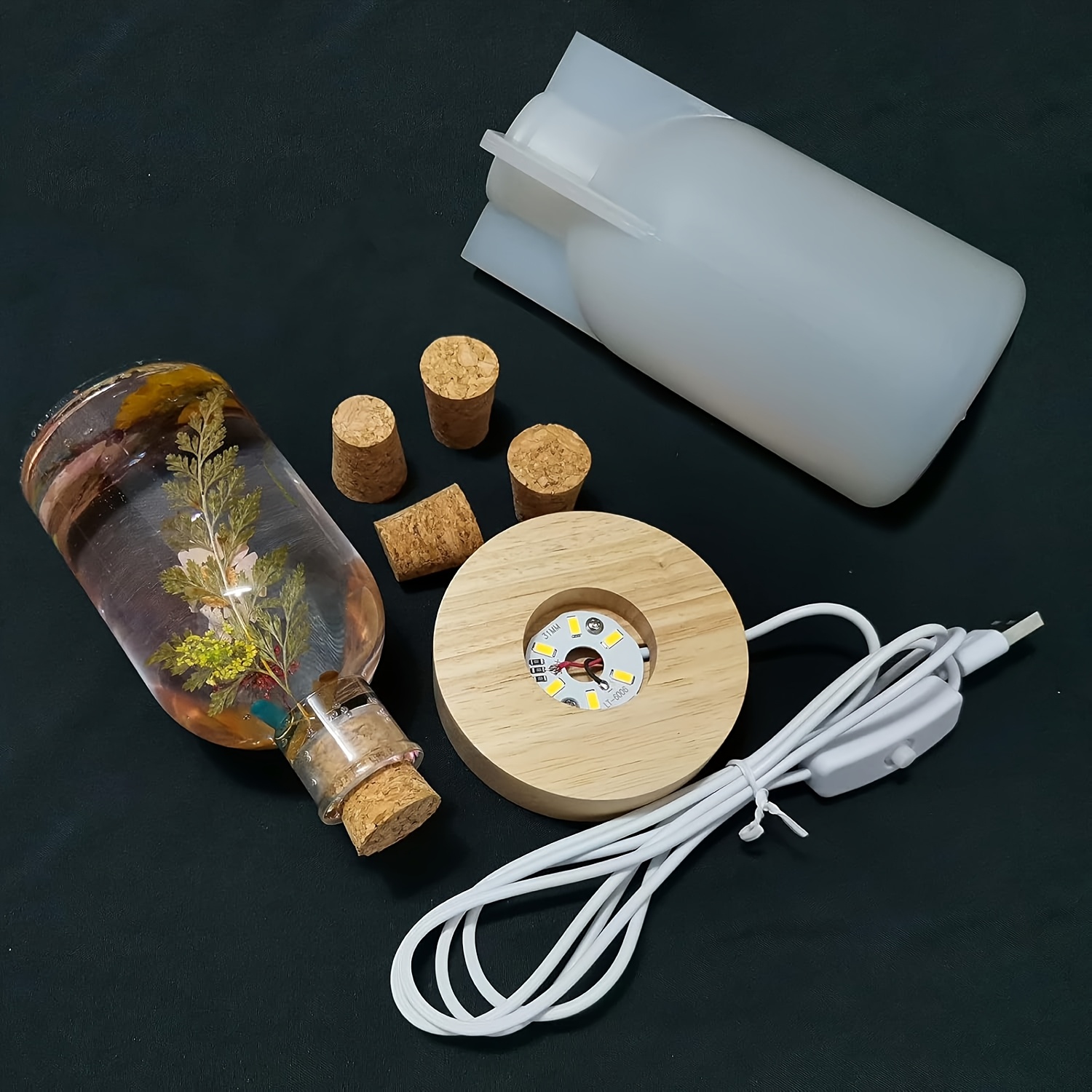 Drift Bottle Light Resin Mold  - Resin Art Equipment 评论和价格