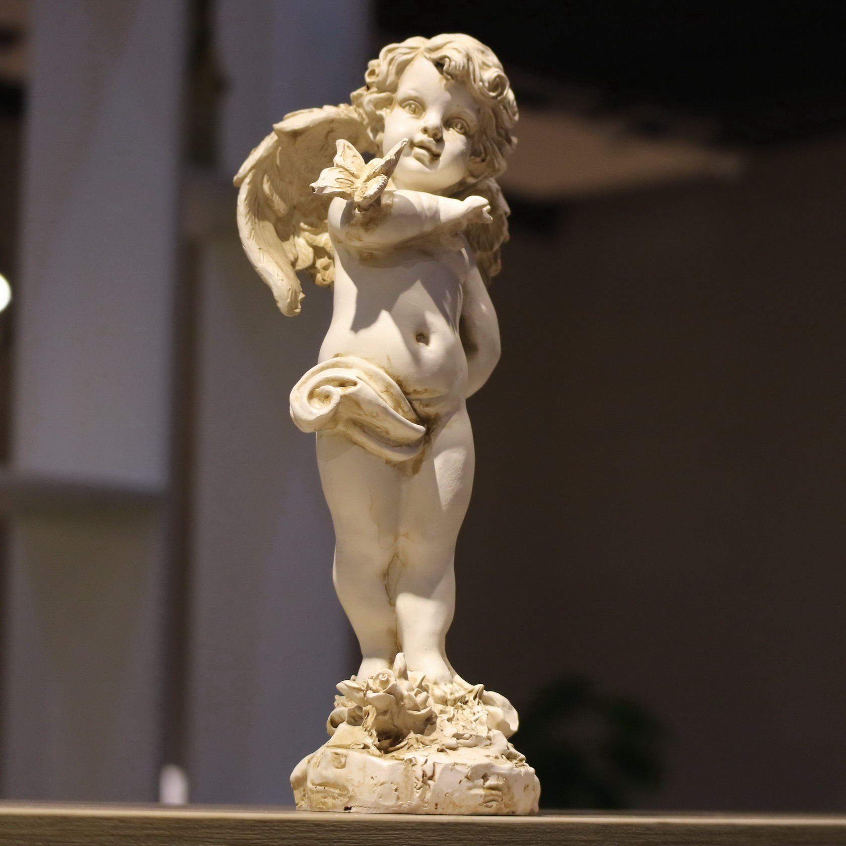 Retro Resin Angel Figurine 29c - Resin Art Wedding Gift 评论和价格