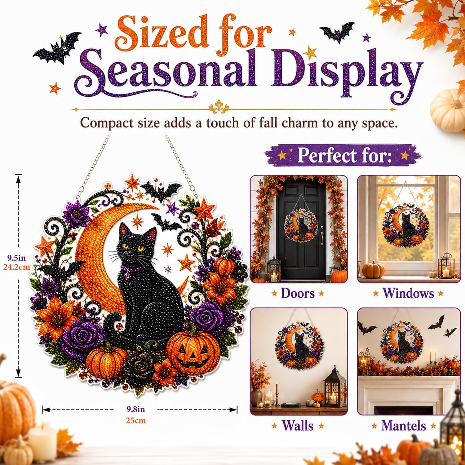 Halloween Pumpkins Diamond Art - Resin Art Work 评论和价格