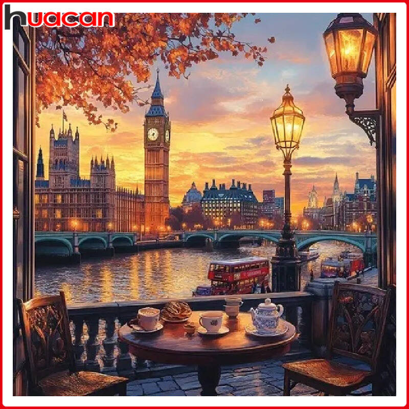 Huacan City Autumn Landscape D - Resin Art Wallpaper 评论和价格