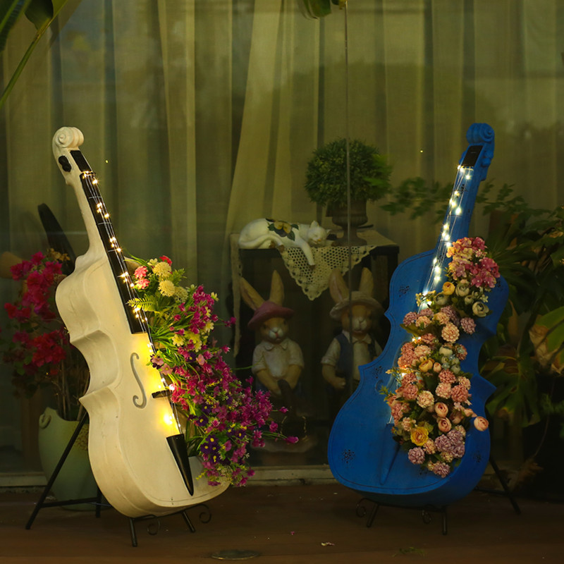Cello-Shaped Garden Statue Lar - Resin Art Wedding Gift 评论和价格