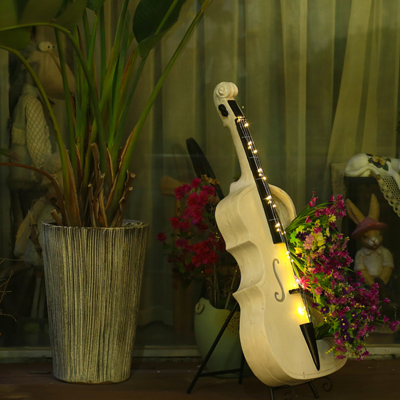 Cello-Shaped Garden Statue Lar - Resin Art Wedding Gift 评论和价格