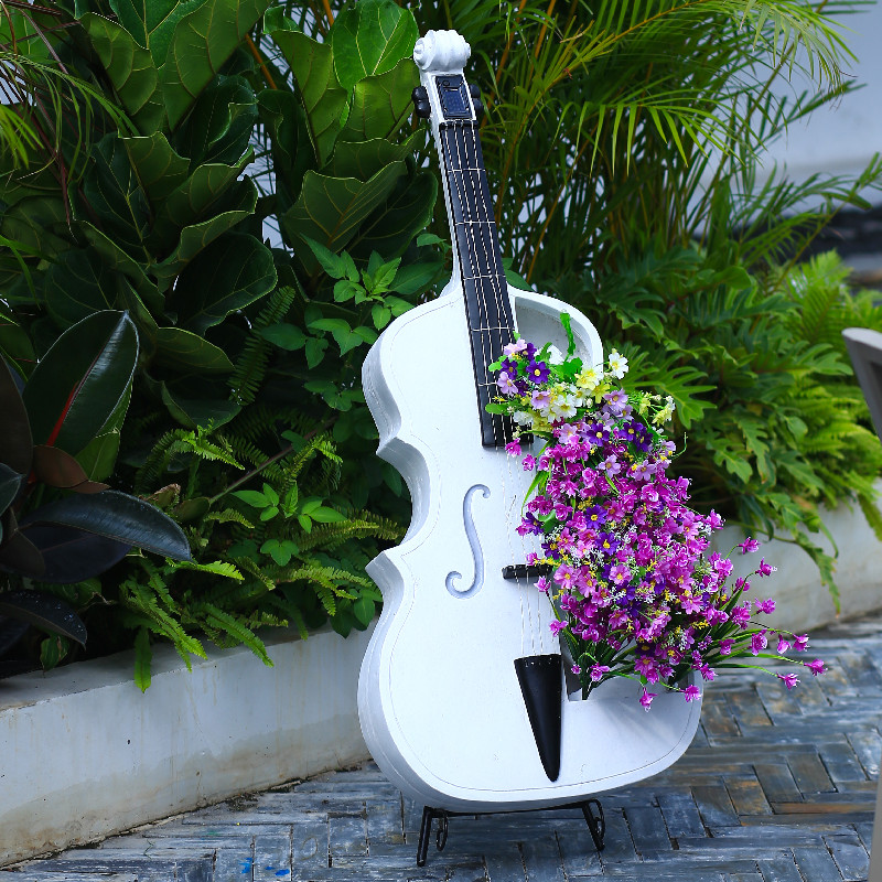 Cello-Shaped Garden Statue Lar - Resin Art Wedding Gift 评论和价格
