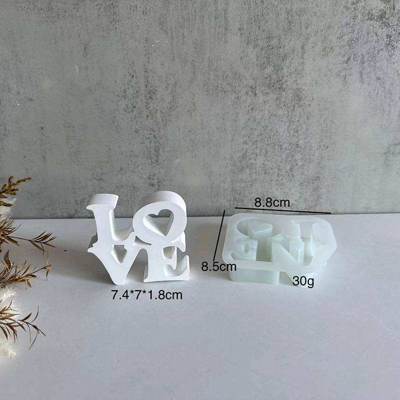 Letter LOVE Silicone Mold DIY  - Resin Art Alphabet 评论和价格