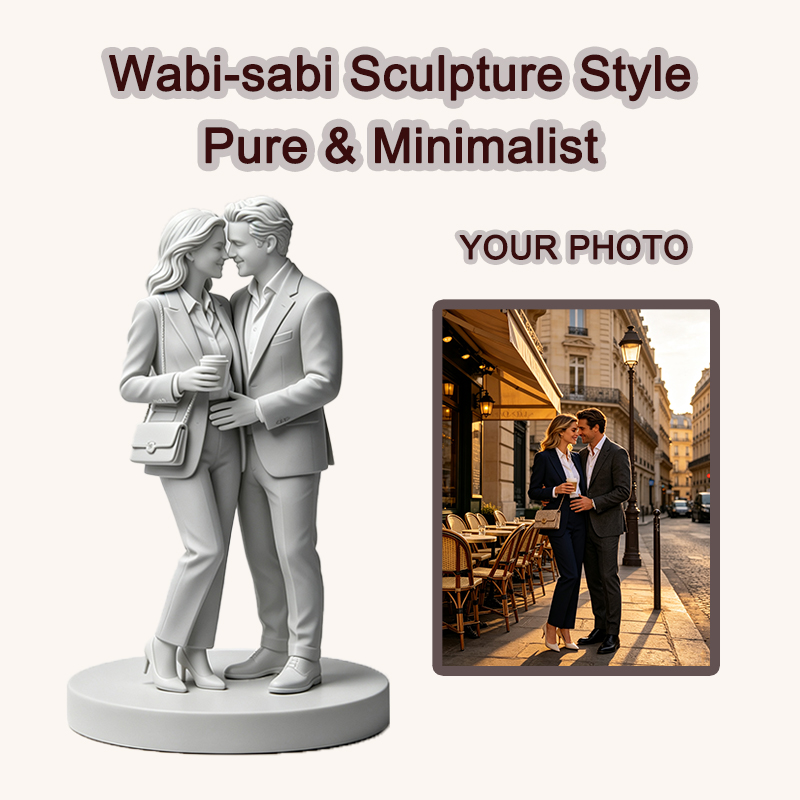 Custom 3D Printed Couple Figur - Resin Art Wedding Gift 评论和价格