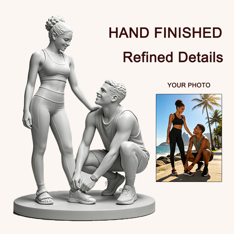 Custom 3D Printed Couple Figur - Resin Art Wedding Gift 评论和价格