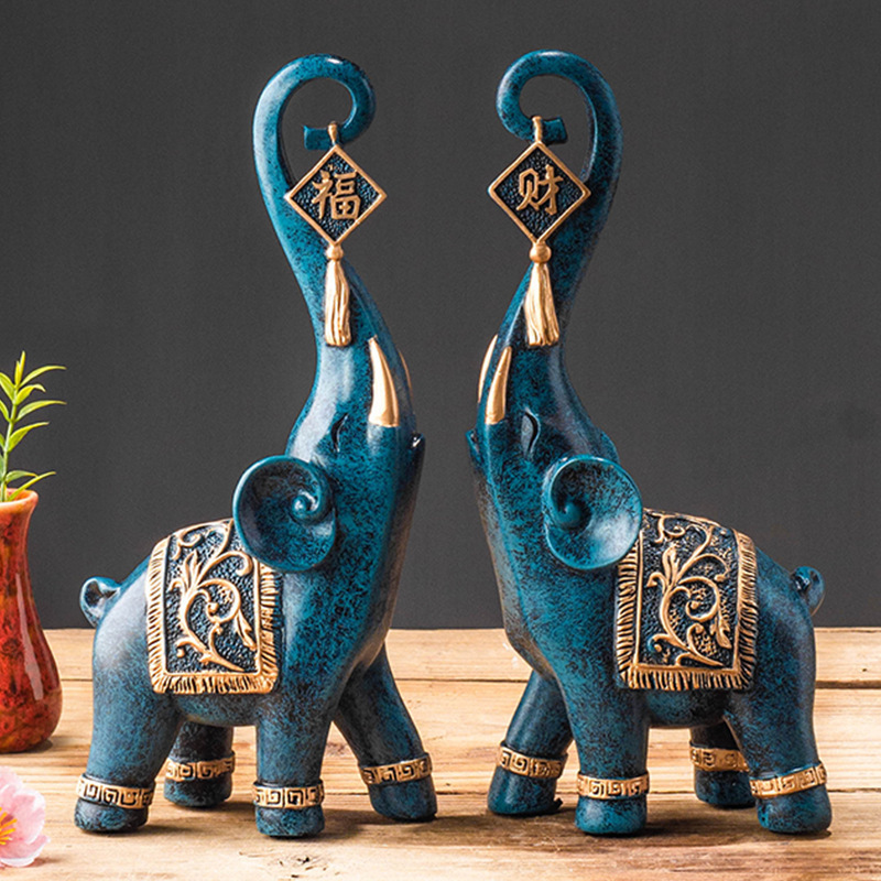 One Pair Chinese Style Lucky W - Resin Art Wedding Gift 评论和价格
