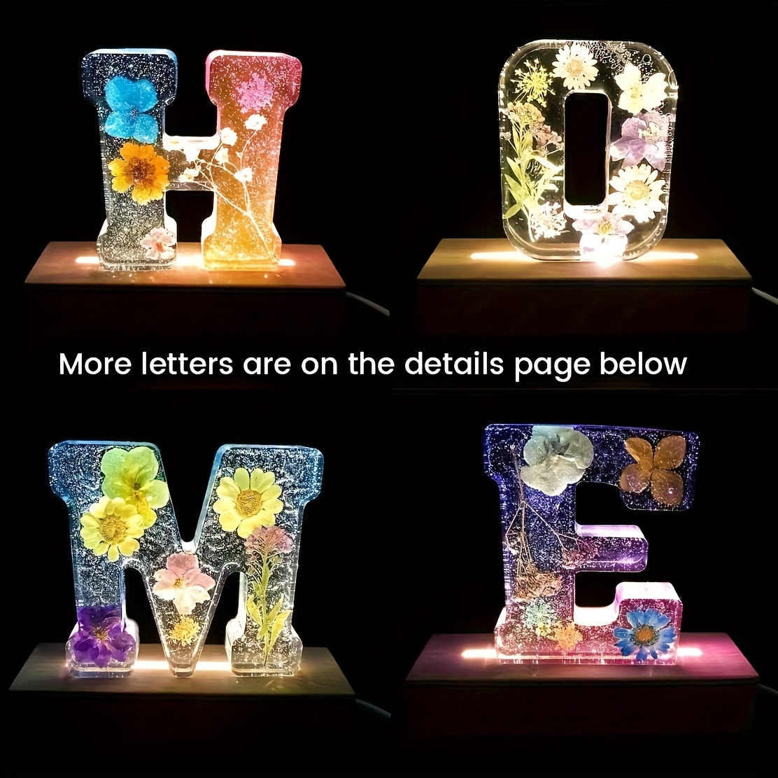 7-Inch Large Letter Resin Mold - Resin Art Alphabet 评论和价格
